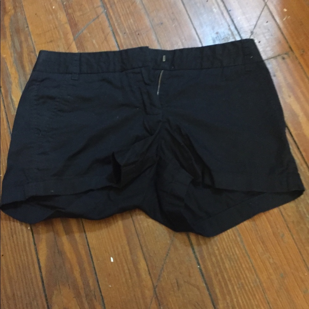 Black J. Crew Chino Shorts 4”